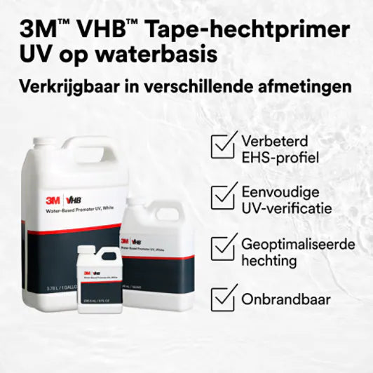 3M™ VHB™ Tape Hechtprimer op waterbasis UV, Wit, 236 ml