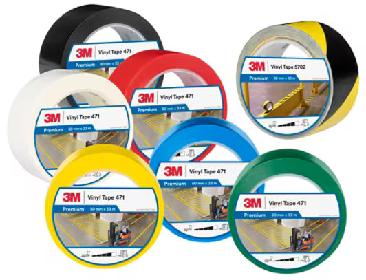 3M™ Vinyl Tape 471, Geel, 76 mm x 33 m, 0.14 mm
