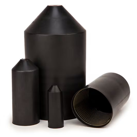 3M™ SKE 15/40 Warmtekrimpeindkap, Zwart, 15/40 mm, 15-32 mm, Bulk