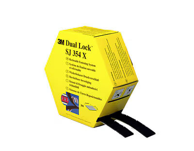 3M™ Dual Lock™ Hersluitbare Klikband SJ3540, Zwart, 25 mm x 45.7 m, 5.7 mm, 40 kopjes/cm²