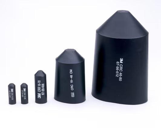 3M™ SKE 8/20 Warmtekrimpeindkap, Zwart, 20/8 mm