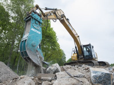 Broyeur DEMAREC pour démolition circulaire sur pelleteuse