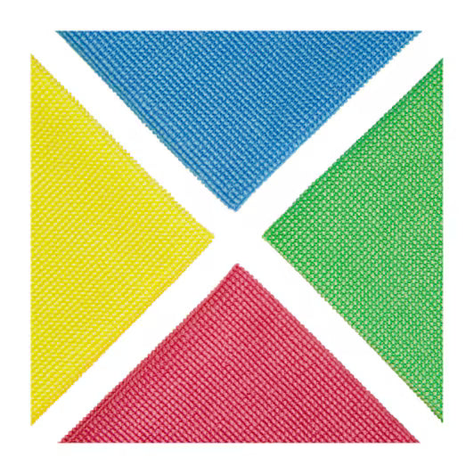 Scotch-Brite™ Standaard Microvezeldoeken 2012, Groen, 360 mm x 360 mm, 10/Pak