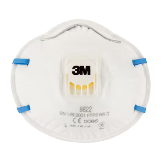 3M™ Cool Flow™ Stofmasker 8822, FFP2 NR D, met ventiel, 3/verpakking