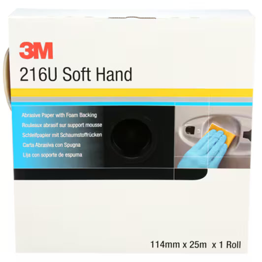 3M™ Soft Hand schuurrol 216U, 114 mm x 25 m, P1000, 50743