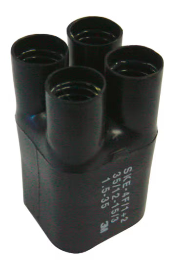 3M™ SKE 4F/3+4 Warmtekrimpspruitstuk, Zwart, 4x 25 - 150 mm²
