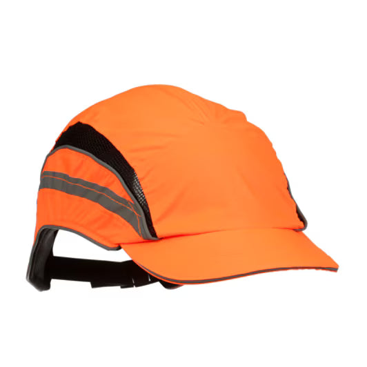 3M™ First Base™ 3 Stootpet 2021874, Classic, hi-viz, oranje, korte klep, 55 mm, aangepast