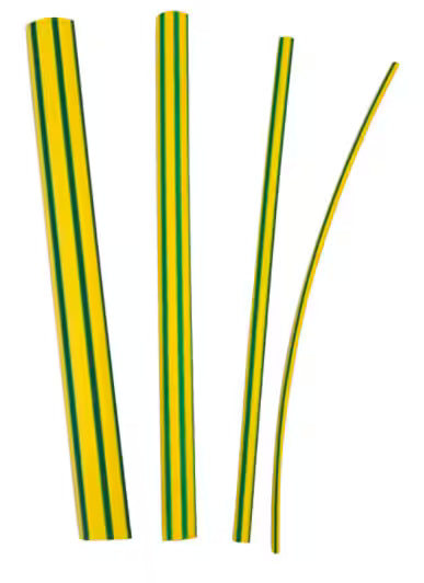 3M™ SFTW-202A Dunwandige Krimpkous, Geel-Groen, 6,4/3,2 mm, 75 m