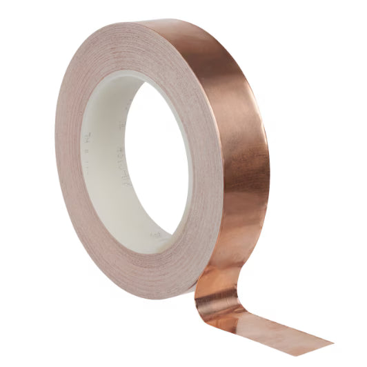 3M™ ET 1194 Koperfolie, glad, met niet-geleidende lijm, Koper, MC19, 12 mm x 33 m x 0.07 mm