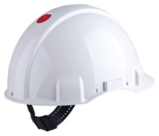 3M™ Veiligheidshelm, Uvicator, pinlock, zonder ventilatie, 440 V diëlektrisch, kunststof zweetband, wit, G3001CUV-VI