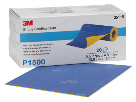3M™ Flex Grip Handschuurvel, 139 mm x 114 mm, P1500, 35115