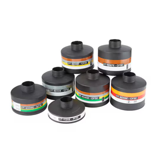 3M™ Gas/damp-patroon en deeltjesfilter met DIN-schroefdraad CF22 A2B2E1P3 R D, DT-4036E