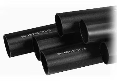 3M™ MDT-A-F Halfdikwandiger Warmtekrimkousbuis met Lijm, zelfdovend, Zwart, 50/18 mm, 1 m