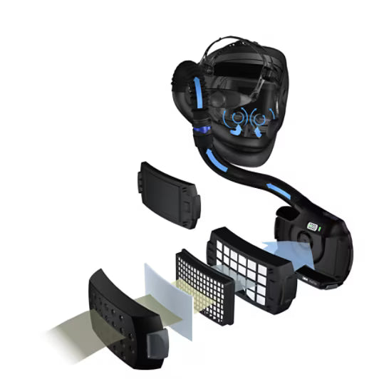 3M™ Adflo™ Motoraangedreven ademhalingssysteem met 3M™ Speedglas™ 9100 FX-Air lashelm met lasfilter 9100X, 547715