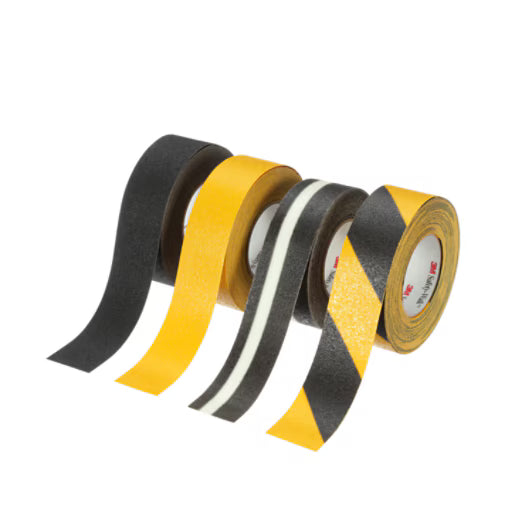 3M™ Safety-Walk™ Anti-Sliptape Standaard 613, Zwart/Geel, 101.6mm x 18.3m, 1/Doos