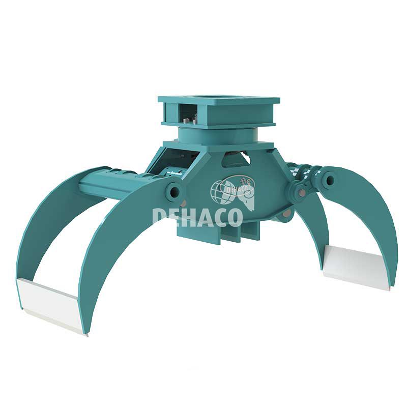 Pince hydraulique DEMAREC avec rotation sur pelleteuse