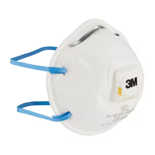 3M™ Cool Flow™ Stofmasker 8822, FFP2 NR D, met ventiel, 3/verpakking