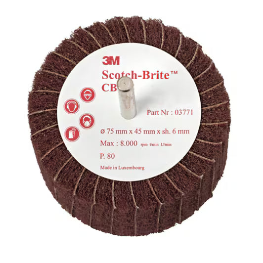 Scotch-Brite™ Combi Lamellenborstel CB-ZS, 75 mm x 45 mm x 6 mm, P180