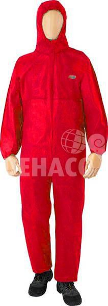 Fibre Guard wegwerpoverall categorie III type 5/6 rood maat XL
